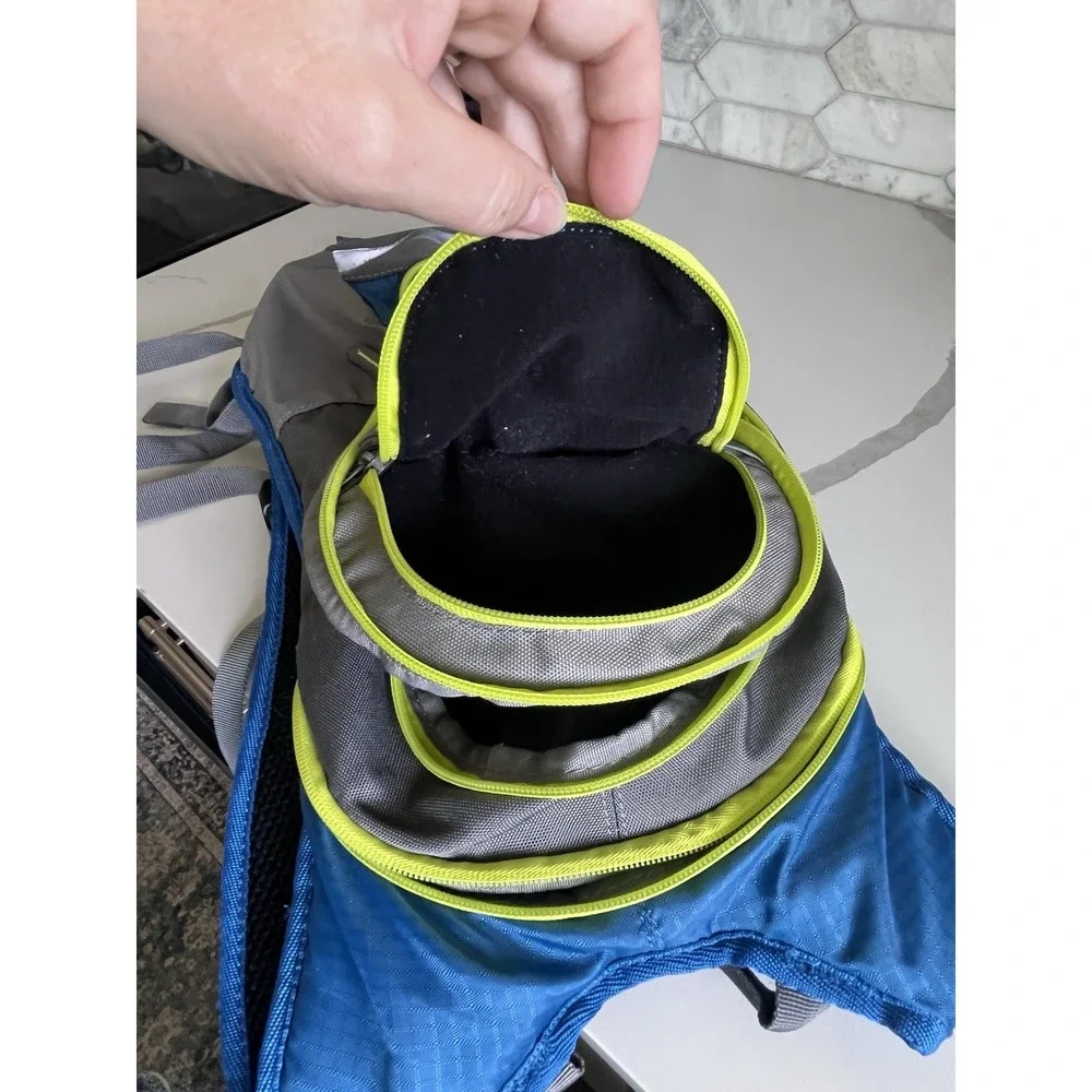Coleman Blue & Gray Hydration Daypack with Neon Yellow Accents
